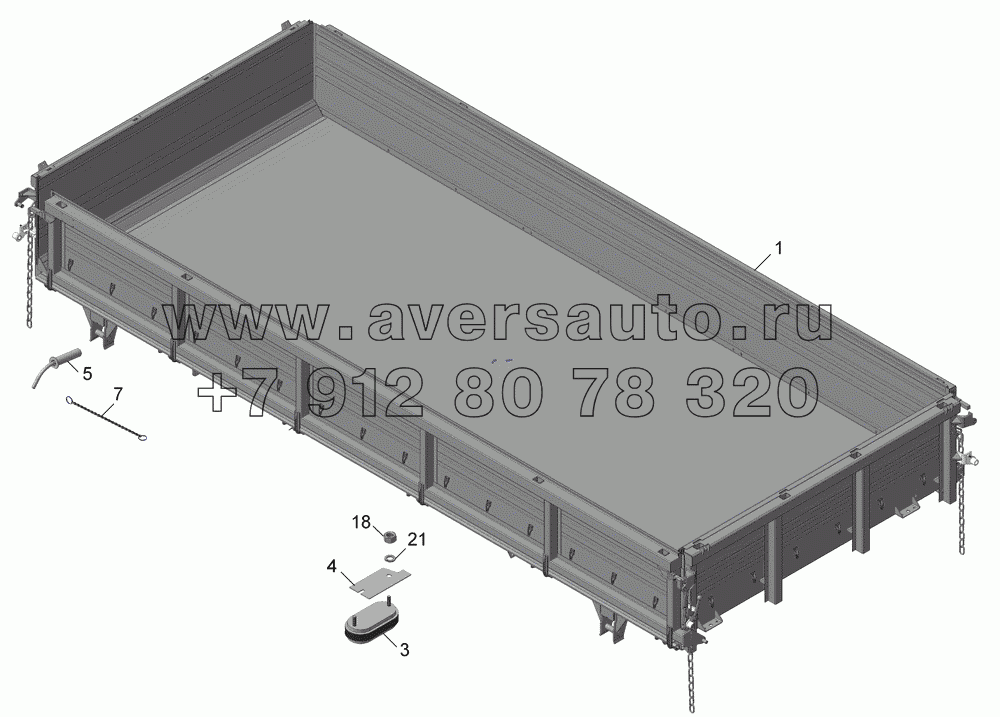 Установка платформы на шасси 8560-8500002